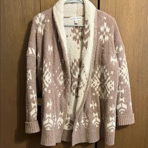 Knox Rose Women's Tan and Cream Cardigan